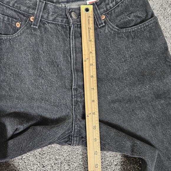 Vtg Levis 501 XX Jeans Women 7 Faded Black Straight Leg Grunge 90s Made in USA - Picture 12 of 16